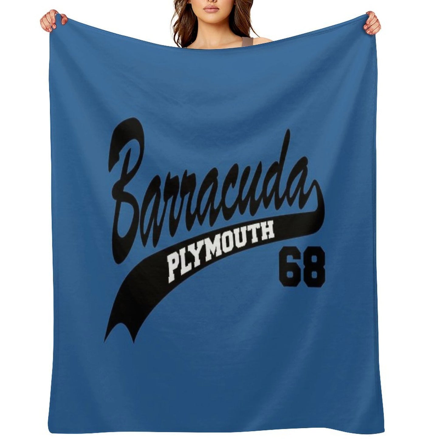 68 Plymouth Barracuda Plush Throw Blanket