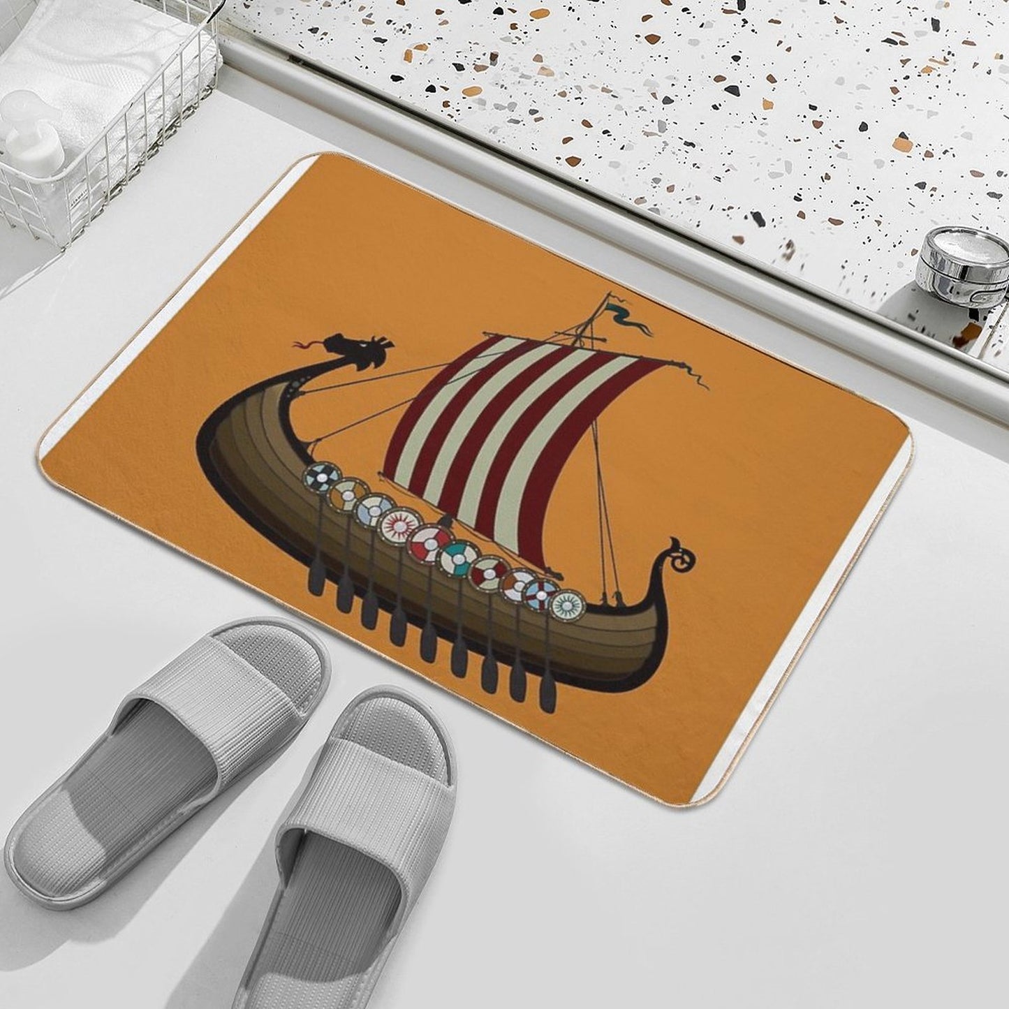 Vikings  Easy To Clean Bath Mat