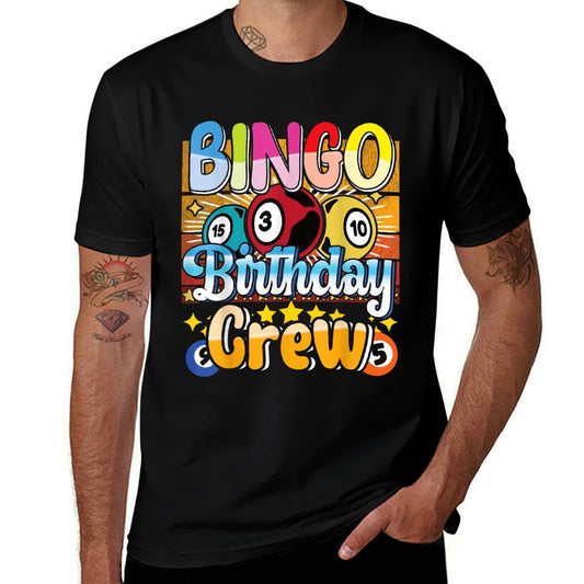 Bingo Birthday Crew - Bingo Player Gambling - Bingo  Trendy Pattern T-Shirt