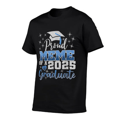 Proud Meme Of Class of 2025 Graduate Senior Graduation  Trendy Pattern T-Shirt