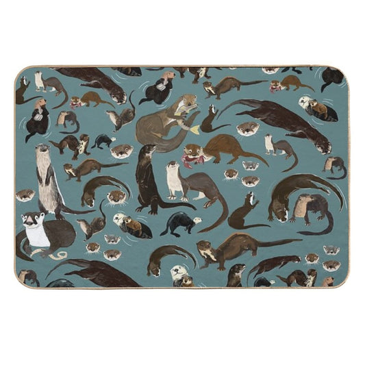 Sea Otters  Long-Lasting Bath Mat