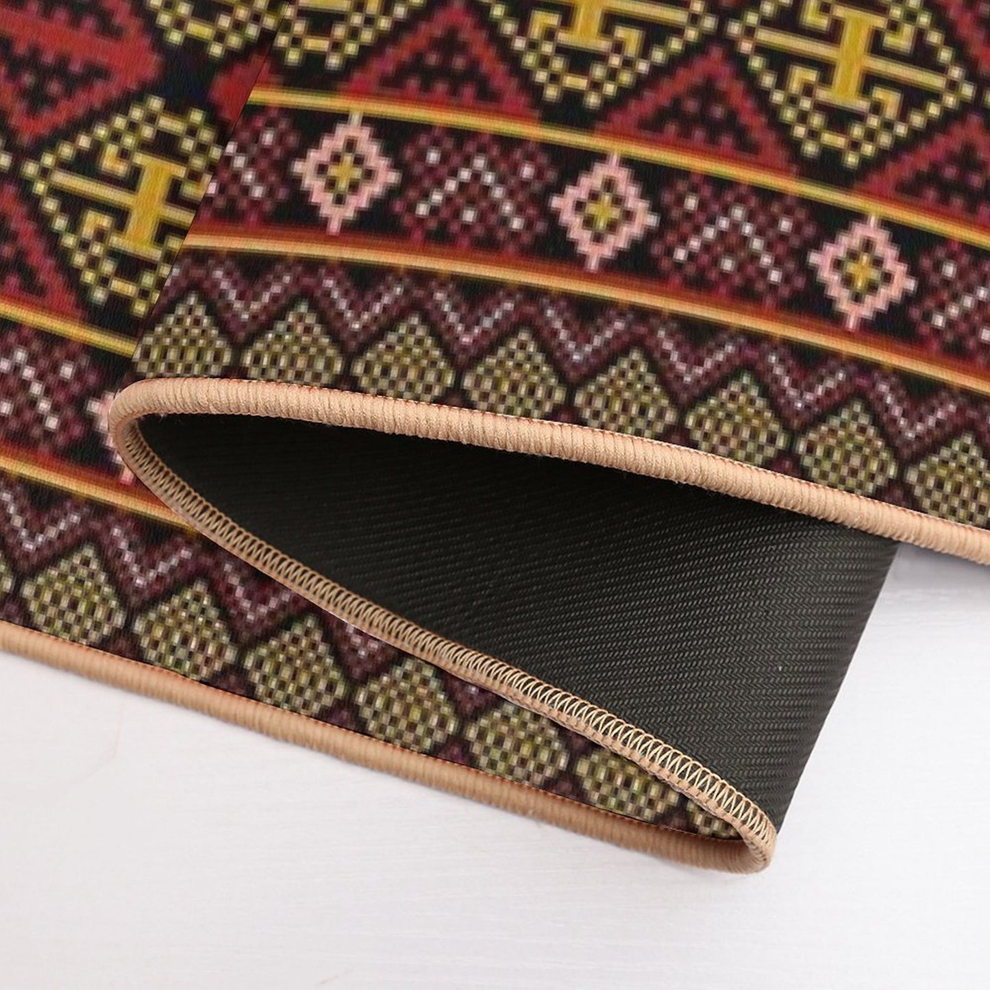 Pixel Art Pattern Seamless for Fabric  Pet-Safe Bath Mat