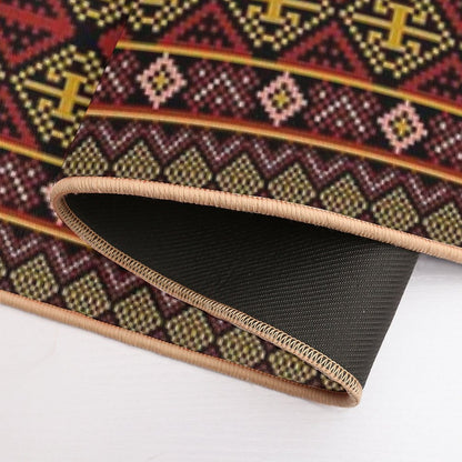 Pixel Art Pattern Seamless for Fabric  Pet-Safe Bath Mat