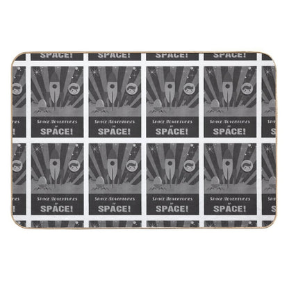 Space Adventures, In Space!  Dirt-Trapping Bath Mat