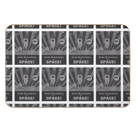 Space Adventures, In Space!  Dirt-Trapping Bath Mat