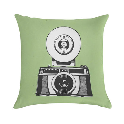Camera Soft Durable Construction Throw Pillow