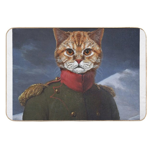 Cat Napoleon  Fade-Resistant Bath Mat