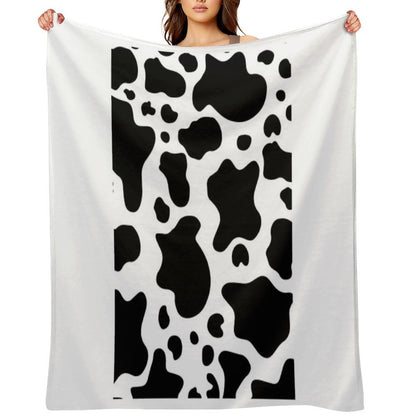Cow Print Pattern Eco-conscious Throw Blanket
