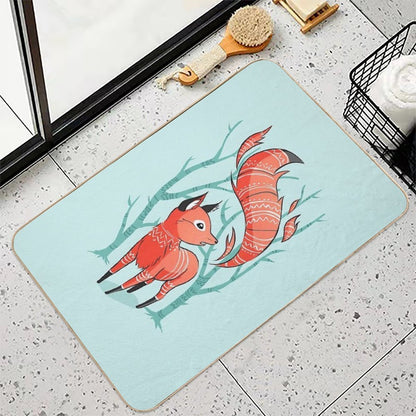 Winter Fox  Rapid-Drying Bath Mat