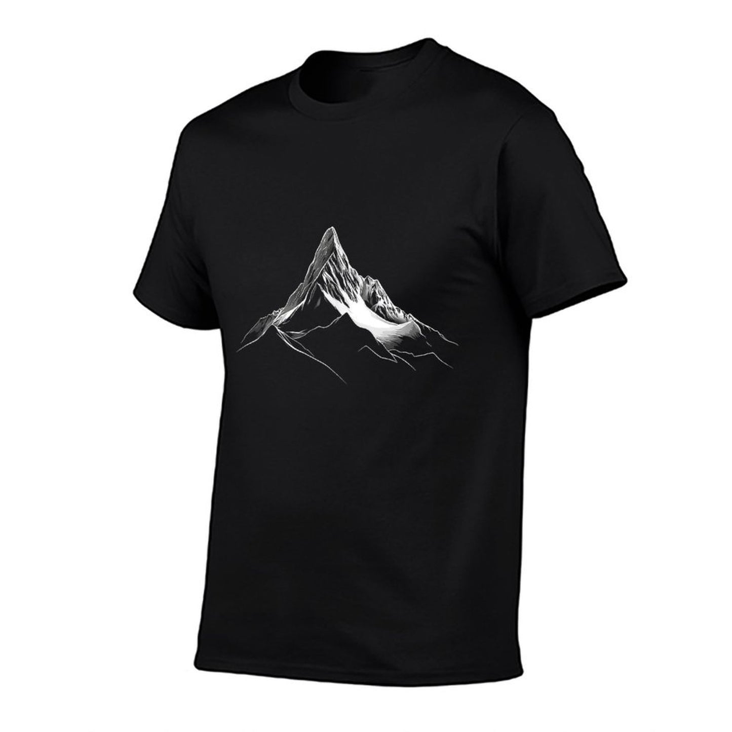 Mountain Landscape Minimalist  High-quality Stitching T-Shirt