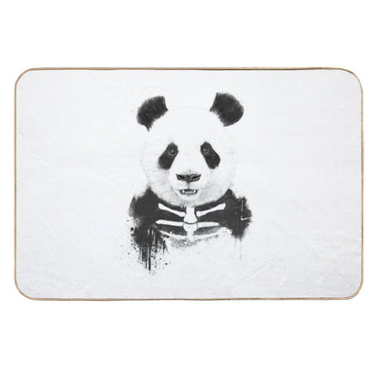 Zombie Panda  Fade-Resistant Bath Mat