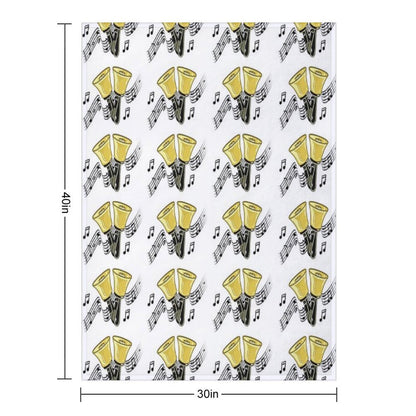 Handbells Music Premium Throw Blanket
