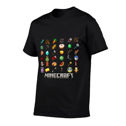 Minecraft Items Textbook  Summer-ready Fabric T-Shirt
