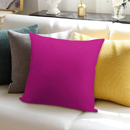 MEDIUM VIOLET ROSE RED VERY PINK HUES -100 SHADES OF PINK ON OZCUSHIONS Soft Short Plush Fabric Throw Pillow