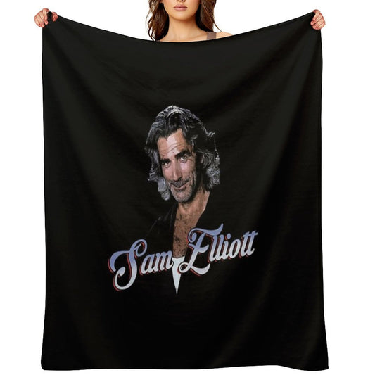 Sam Elliott Velvety-soft Throw Blanket