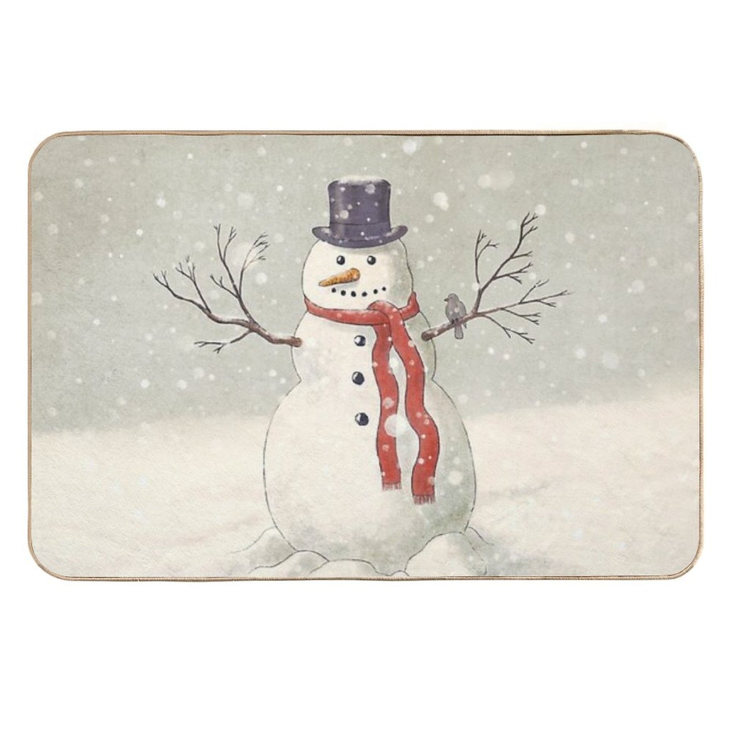 The Snowman  Odorless Bath Mat