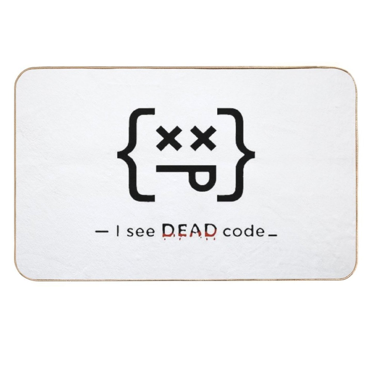 Code Sense – Funny Coding Shirt for Programmers And Tech Enthusiasts  Easy To Clean Bath Mat