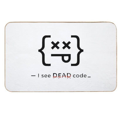 Code Sense – Funny Coding Shirt for Programmers And Tech Enthusiasts  Easy To Clean Bath Mat