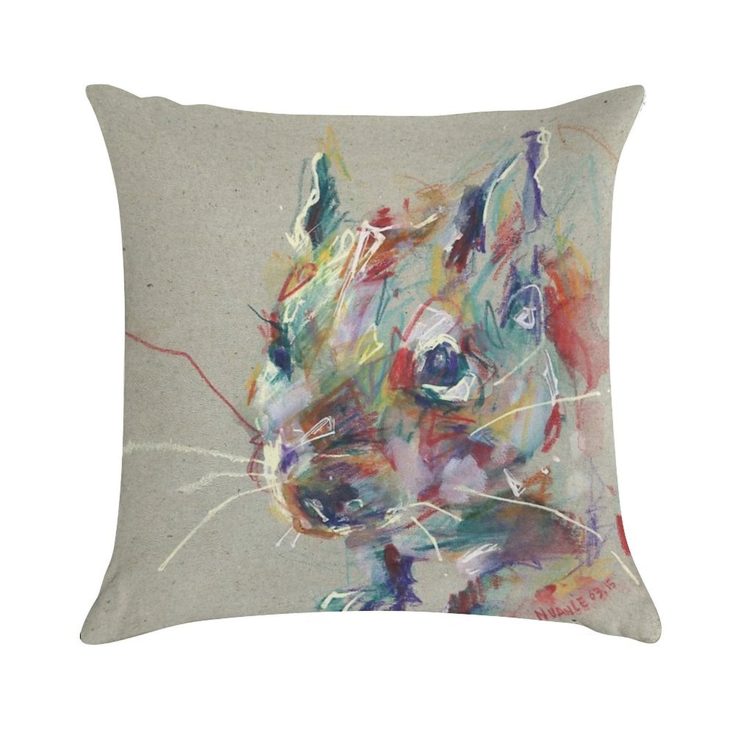 Little Degu Soft Short Plush Fabric Throw Pillow