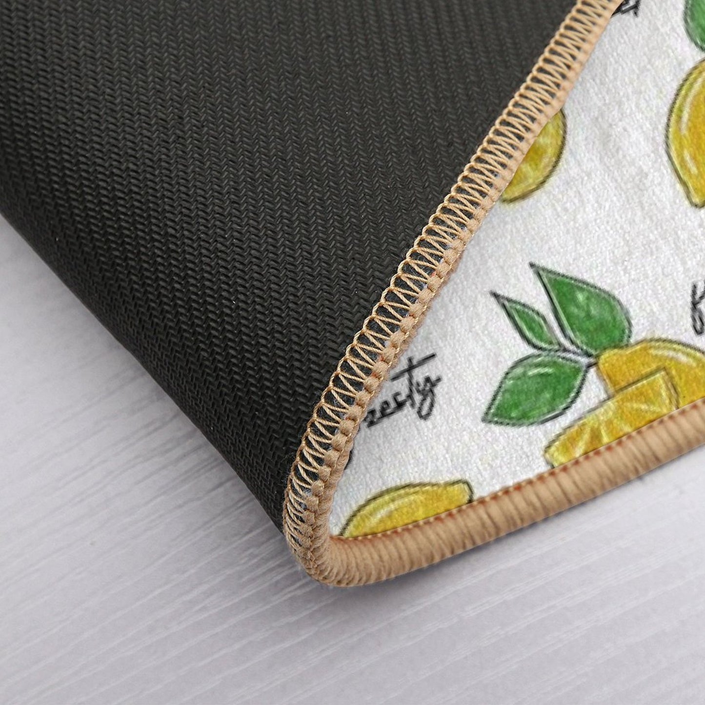 Lemons  Repositionable Bath Mat