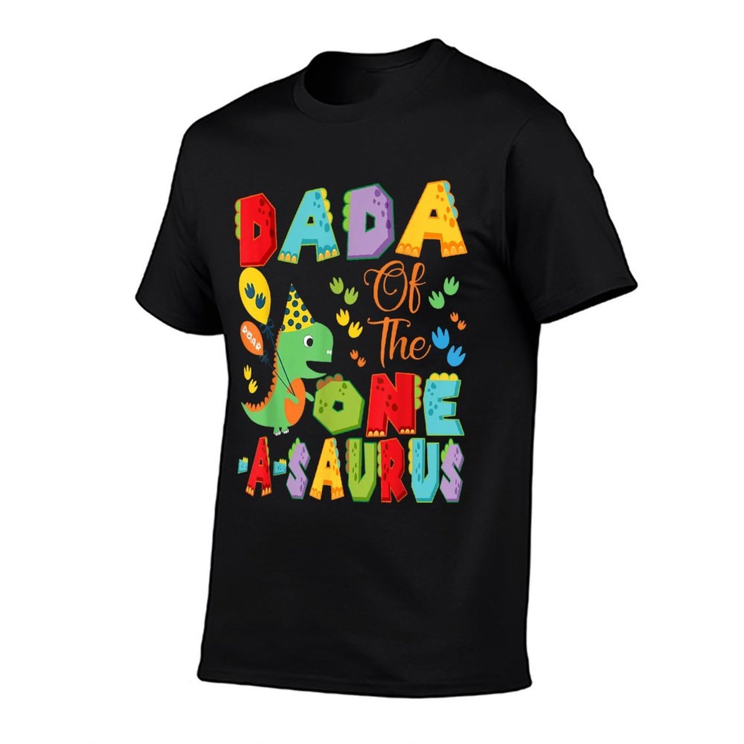 Dada Of The One-A-Saurus 1St Birthday Boy Dinosaur  Summer-ready Fabric T-Shirt