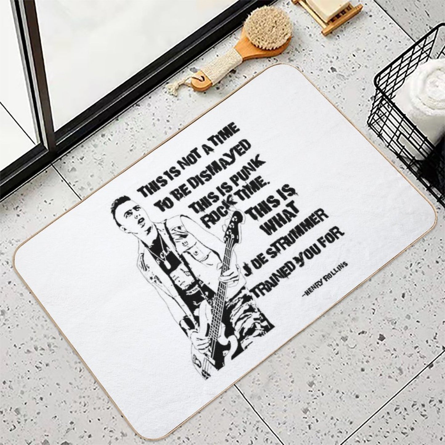 This Is Punk Rock Time  Pet-Safe Bath Mat