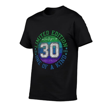 Vintage 1993 30 Year Old Gifts Limited Edition 30th Birthday  Oversized Silhouette T-Shirt