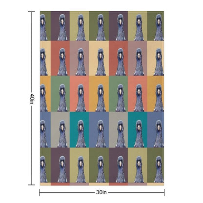 Pop Art Perry Pigeon All-season Throw Blanket