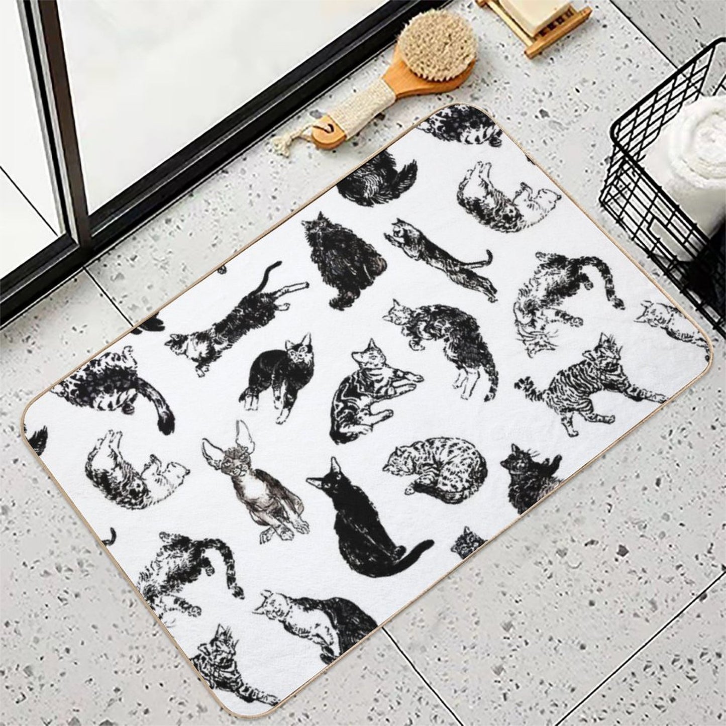 Kitty Kitty, Bang-bang!  Pet-Safe Bath Mat