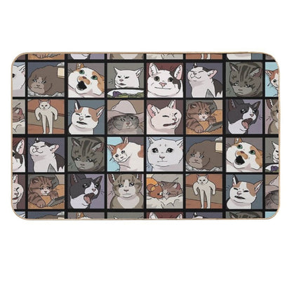Meme Cats 2.0  Toxin-Free Bath Mat