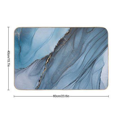 Mystery - Mixed Media Art  Eco-Friendly Bath Mat