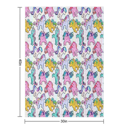 Twinkle Eye G1 Ponies Gift-ready Throw Blanket
