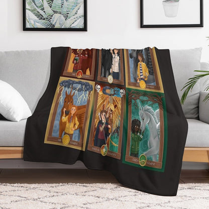 Skandar Character Portraits Multi-functional Throw Blanket