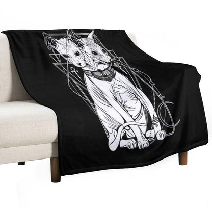 Bastet - The Cat Goddess Eco-conscious Throw Blanket