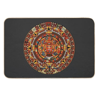 Aztec Calendar  Repositionable Bath Mat
