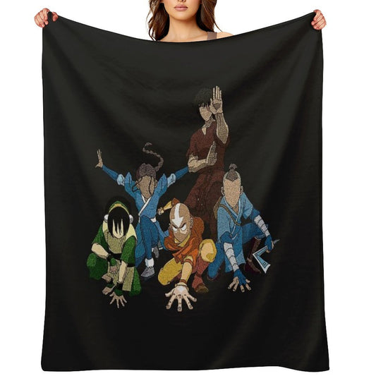 Avatar The Last Airbender Group Premium Throw Blanket