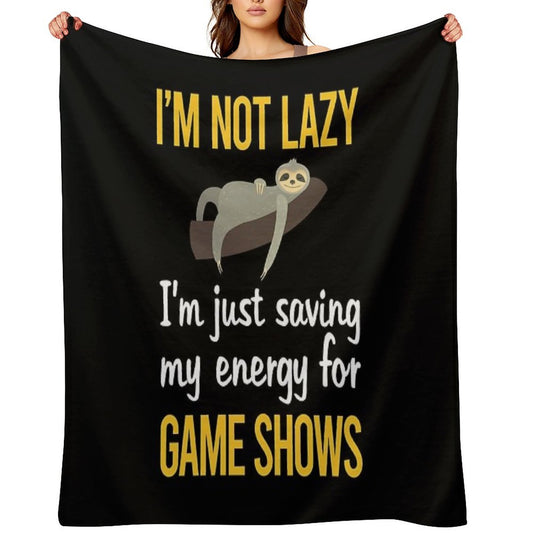 Saving Energy Game Shows TV Show Comfort Throw Blanket