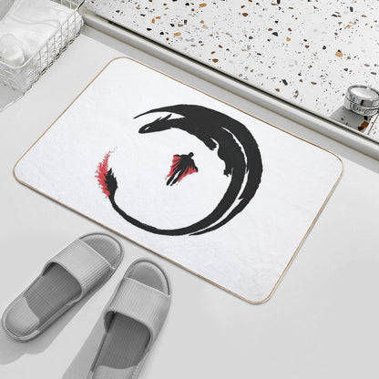 Dragon Rider  Repositionable Bath Mat