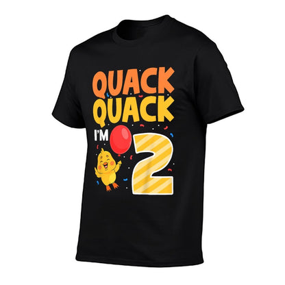 Kids 2nd Birthday Duck Quack Quack I'm 2 Two Years Old  Tagless Design T-Shirt