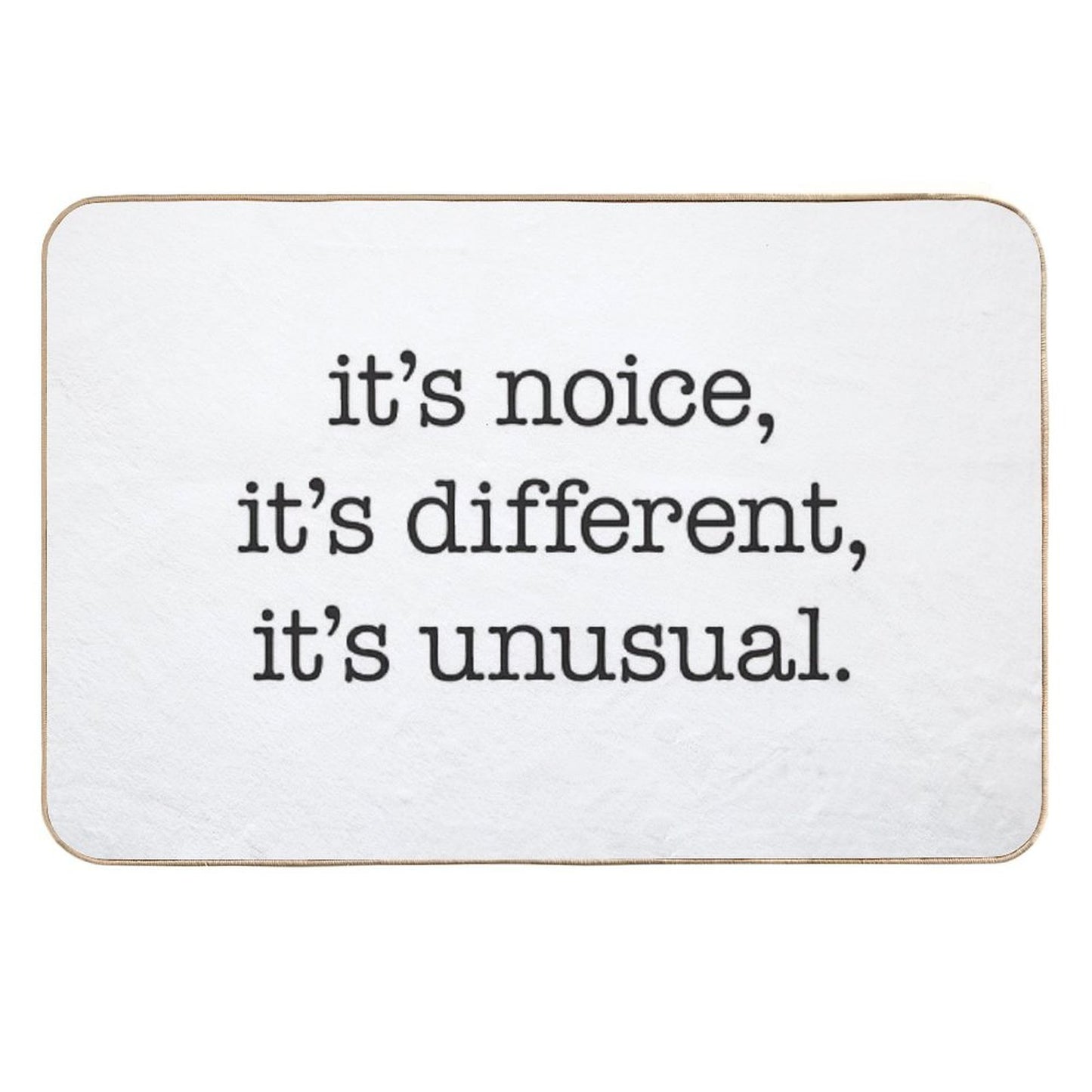 It’s Noice, It’s Different, It’s Unusual – Kath And Kim, Black Type  Easy To Clean Bath Mat