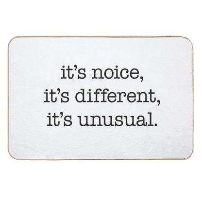 It’s Noice, It’s Different, It’s Unusual – Kath And Kim, Black Type  Easy To Clean Bath Mat