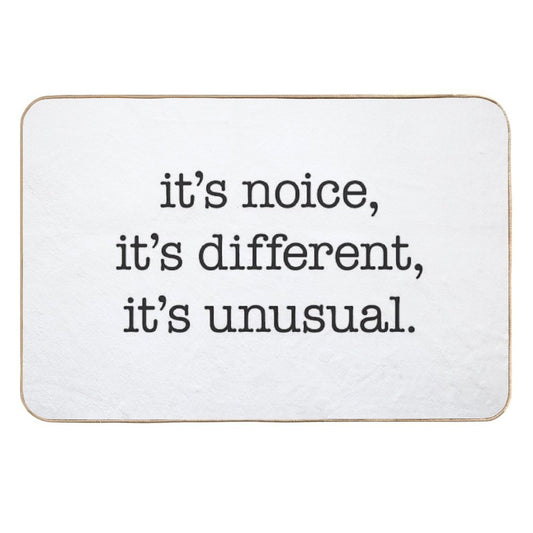 It’s Noice, It’s Different, It’s Unusual – Kath And Kim, Black Type  Easy To Clean Bath Mat