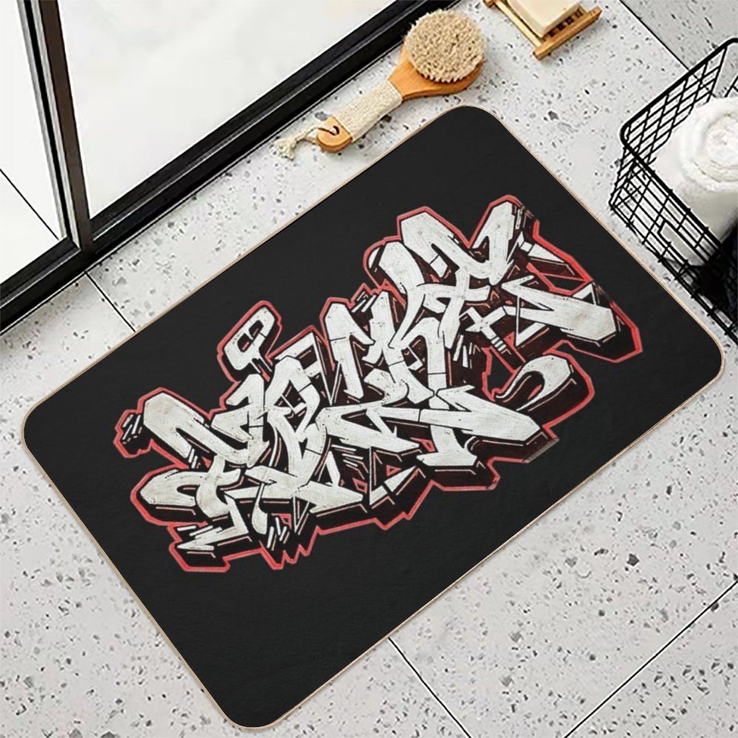 EBZKE BY ESONE URBAN GRAFFITI STREET STYLE  Versatile Bath Mat
