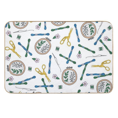 Embroidery  Embroidery Pattern  Embroidery Supplies  Slip-Resistant Bath Mat