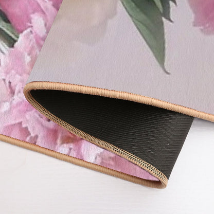Peonies  Fade-Resistant Bath Mat