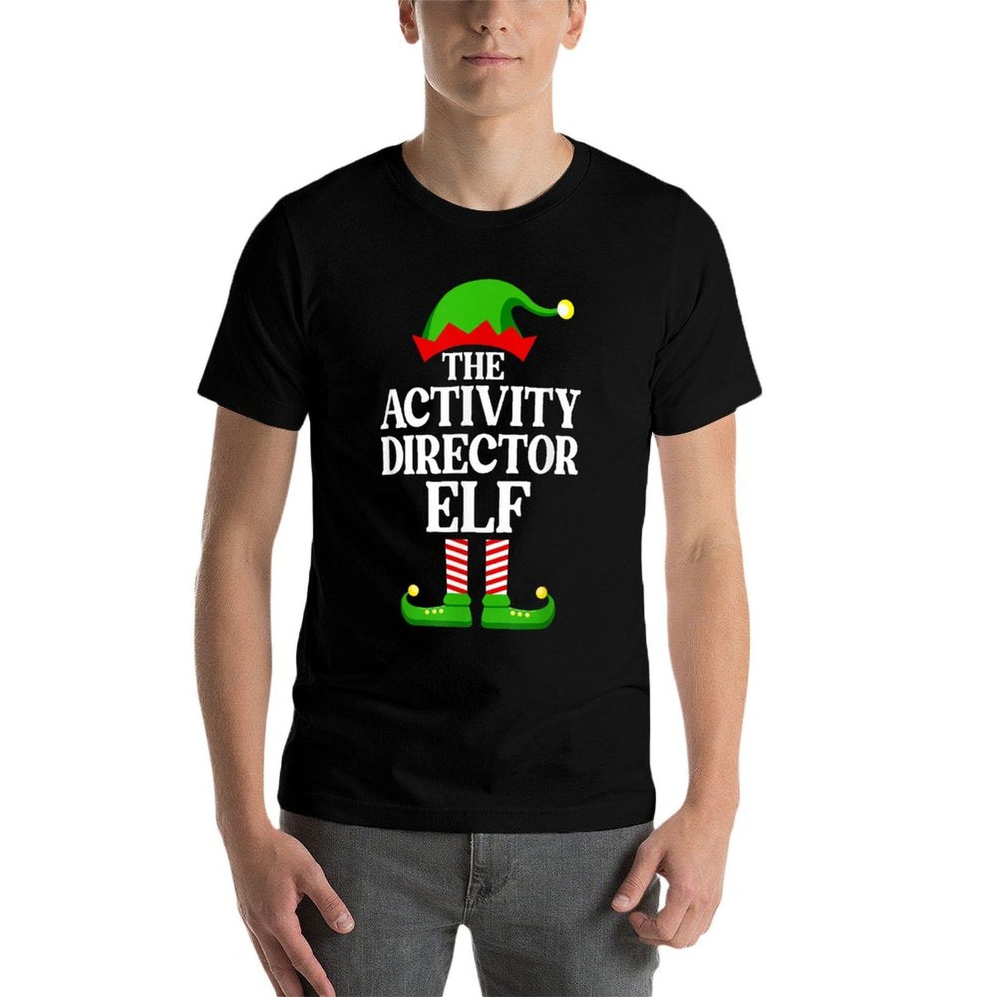 Activity Director Elf Family Matching Group Funny Christmas  Tagless Design T-Shirt