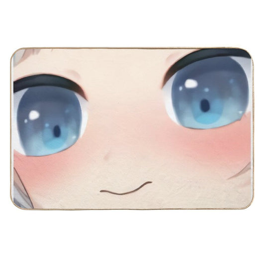Gawr Gura Big Eyes Emote - Hololive #hololiveEnglish #holoMyth  Rapid-Drying Bath Mat