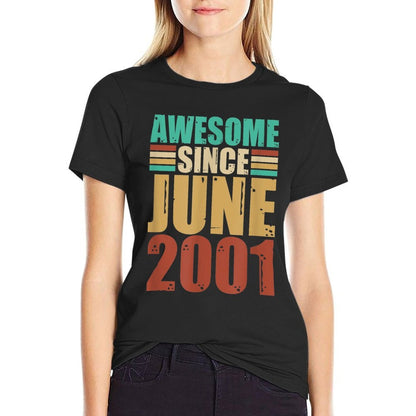 Awesome Since June 2001 21 Years Old 21st Birthday  Classic T-Shirt