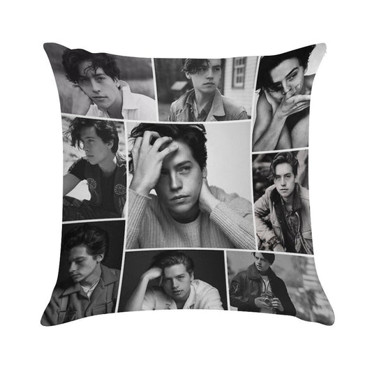 Cole Sprouse Black And White Soft Gift Ready Throw Pillow