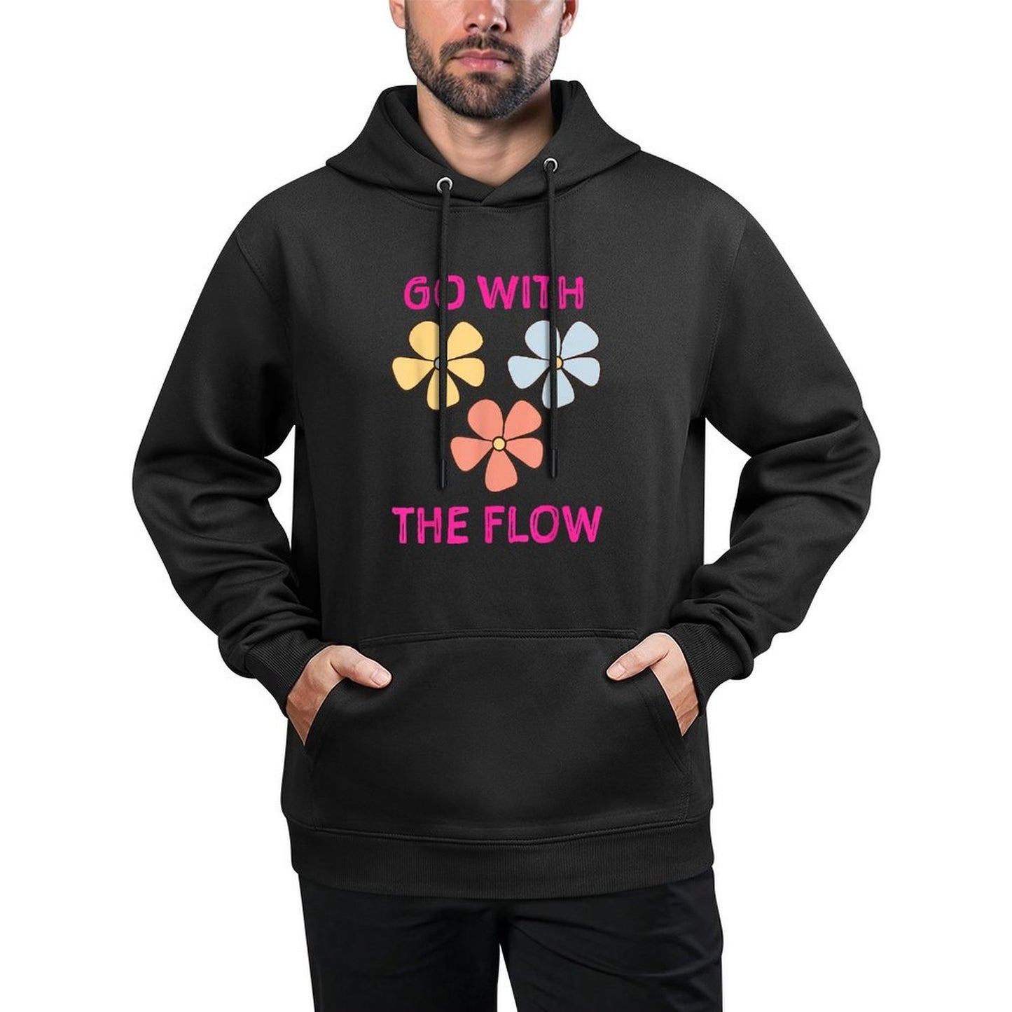 Go With The Flow Hippy T Machine Washable Hoodie